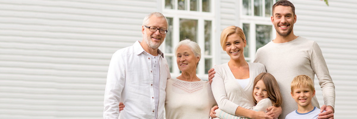 Three generation family photo